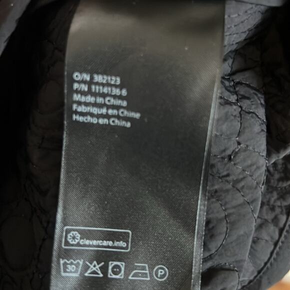 COS RECYCLED NYLON NWT QUILTED BLACK MINI SKIRT SIZE US 14,12 - Picture 9 of 13